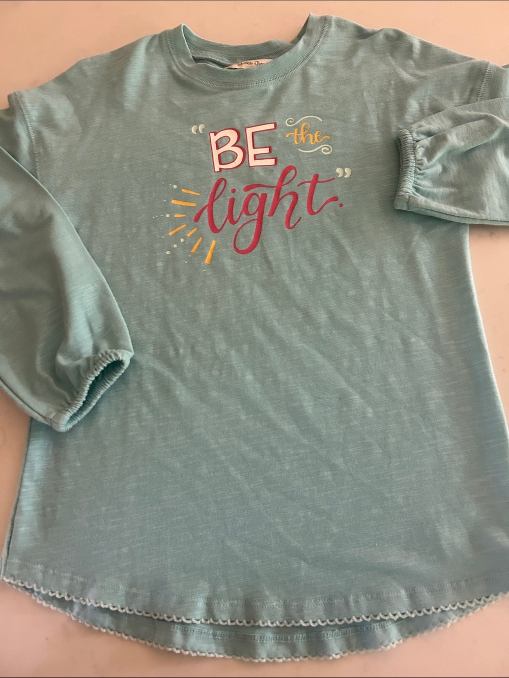 Matilda Jane Aqua "Be the Light" Long Sleeve Tee
